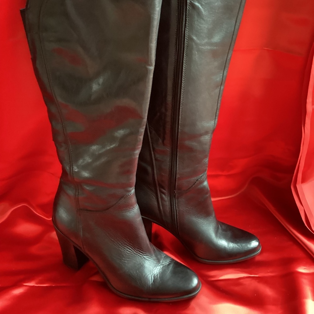 Audrey Brooke Dallas Leather High Boots